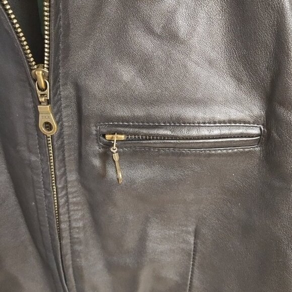 Vintage Serrano Leather Full Zip Soft Leather Vest M Classic Boho - Picture 2 of 5